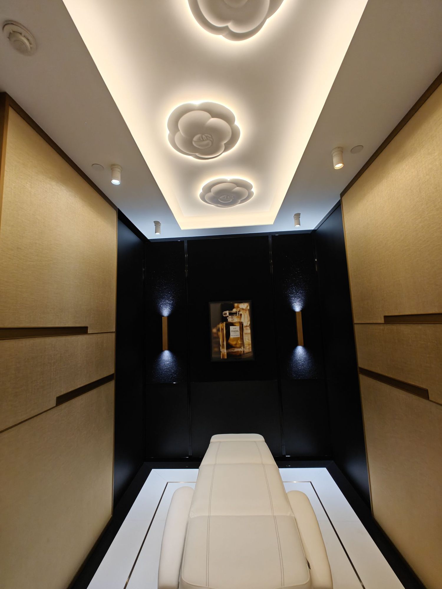 Cabin axis with cloud ceiling lights