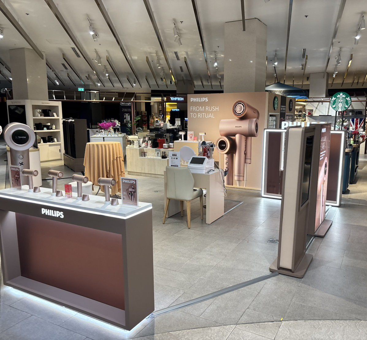 The pop-up zone on the beauty floor